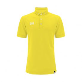 WARRIX เสื้อโปโล แขนสั้น สีเหลือง-ขาว รุ่น WA-3315N-YW