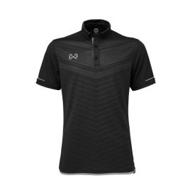 เสื้อโปโล WARRIX สีดำ-เทา WA-3318N-AE
