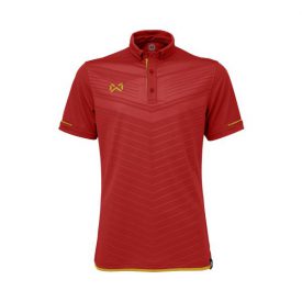 เสื้อโปโล WARRIX สีแดง-ทอง WA-3318N-RN