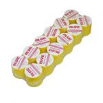 กาวย่นสี มิวสเปค 1.5 นิ้ว ม้วนเล็ก สีเหลือง 1 ห่อ มี 12ขิ้น : 8854451003255